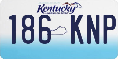 KY license plate 186KNP