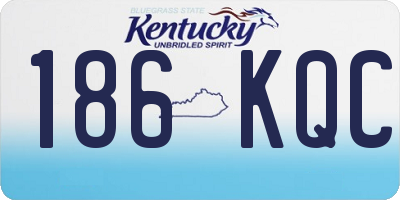 KY license plate 186KQC