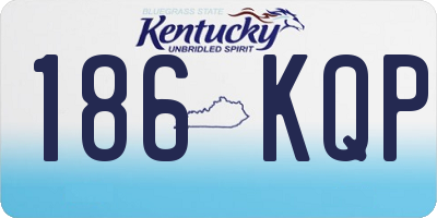 KY license plate 186KQP