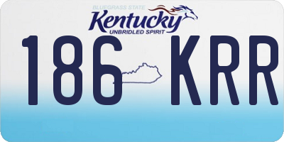 KY license plate 186KRR