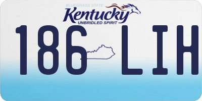 KY license plate 186LIH