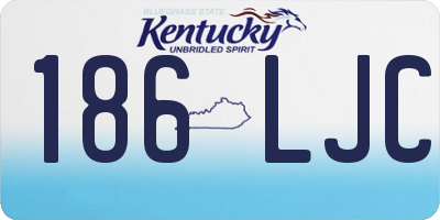 KY license plate 186LJC
