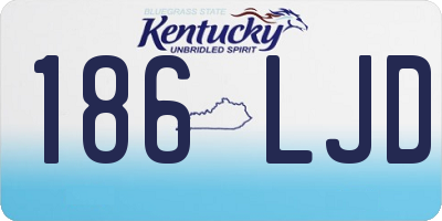 KY license plate 186LJD
