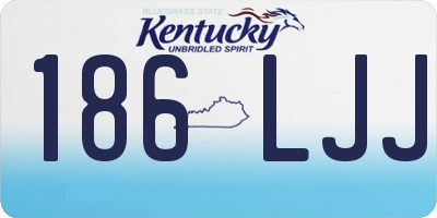 KY license plate 186LJJ
