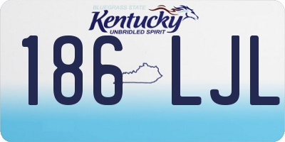 KY license plate 186LJL