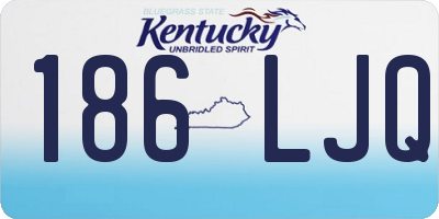 KY license plate 186LJQ