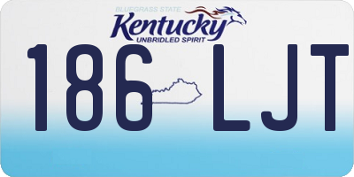 KY license plate 186LJT