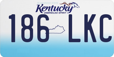 KY license plate 186LKC