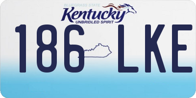 KY license plate 186LKE