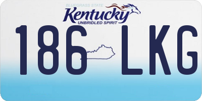 KY license plate 186LKG