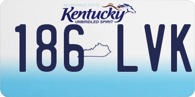 KY license plate 186LVK
