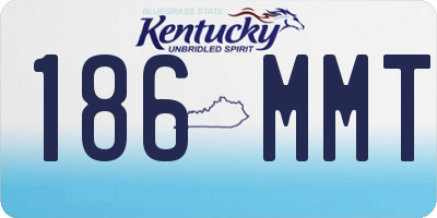KY license plate 186MMT
