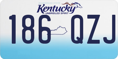 KY license plate 186QZJ