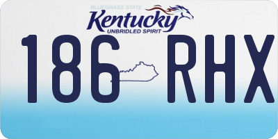 KY license plate 186RHX