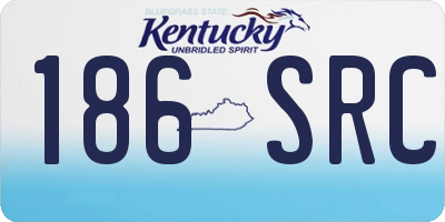 KY license plate 186SRC