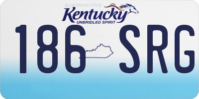 KY license plate 186SRG