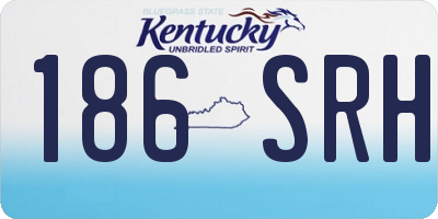 KY license plate 186SRH