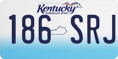 KY license plate 186SRJ