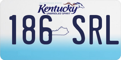 KY license plate 186SRL