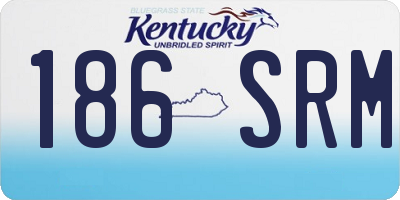 KY license plate 186SRM