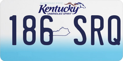 KY license plate 186SRQ