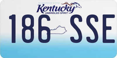 KY license plate 186SSE
