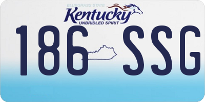 KY license plate 186SSG