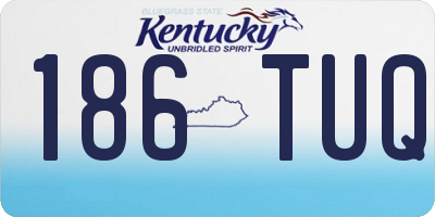 KY license plate 186TUQ