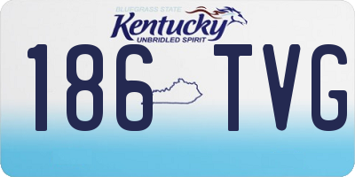 KY license plate 186TVG
