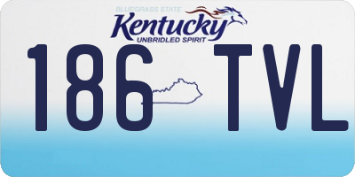 KY license plate 186TVL