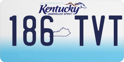 KY license plate 186TVT