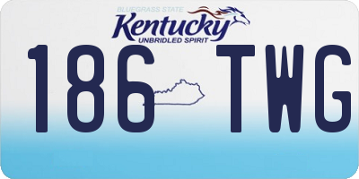 KY license plate 186TWG