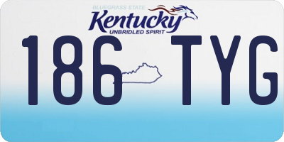 KY license plate 186TYG