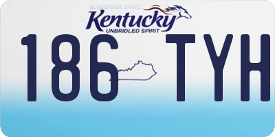 KY license plate 186TYH