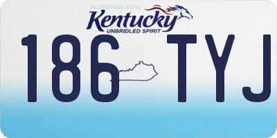 KY license plate 186TYJ
