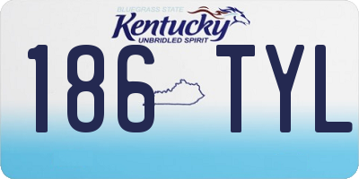 KY license plate 186TYL