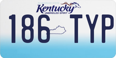 KY license plate 186TYP