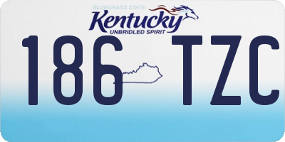 KY license plate 186TZC