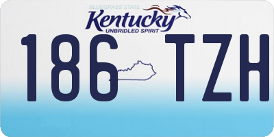 KY license plate 186TZH
