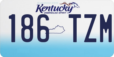 KY license plate 186TZM