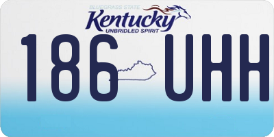 KY license plate 186UHH