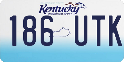KY license plate 186UTK