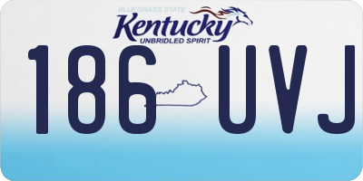 KY license plate 186UVJ