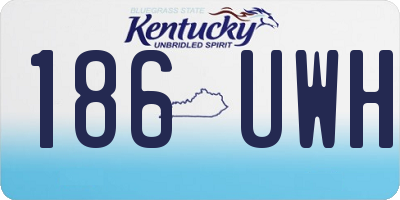 KY license plate 186UWH