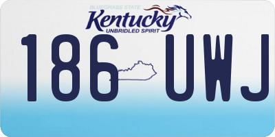 KY license plate 186UWJ