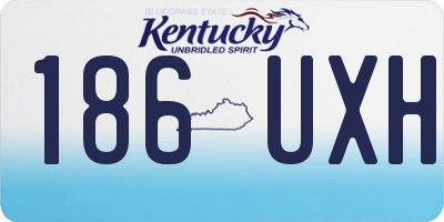 KY license plate 186UXH