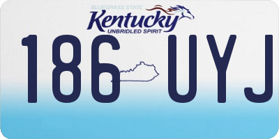 KY license plate 186UYJ
