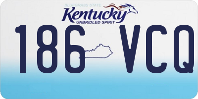 KY license plate 186VCQ