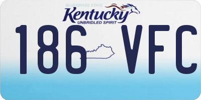 KY license plate 186VFC