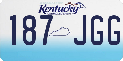 KY license plate 187JGG
